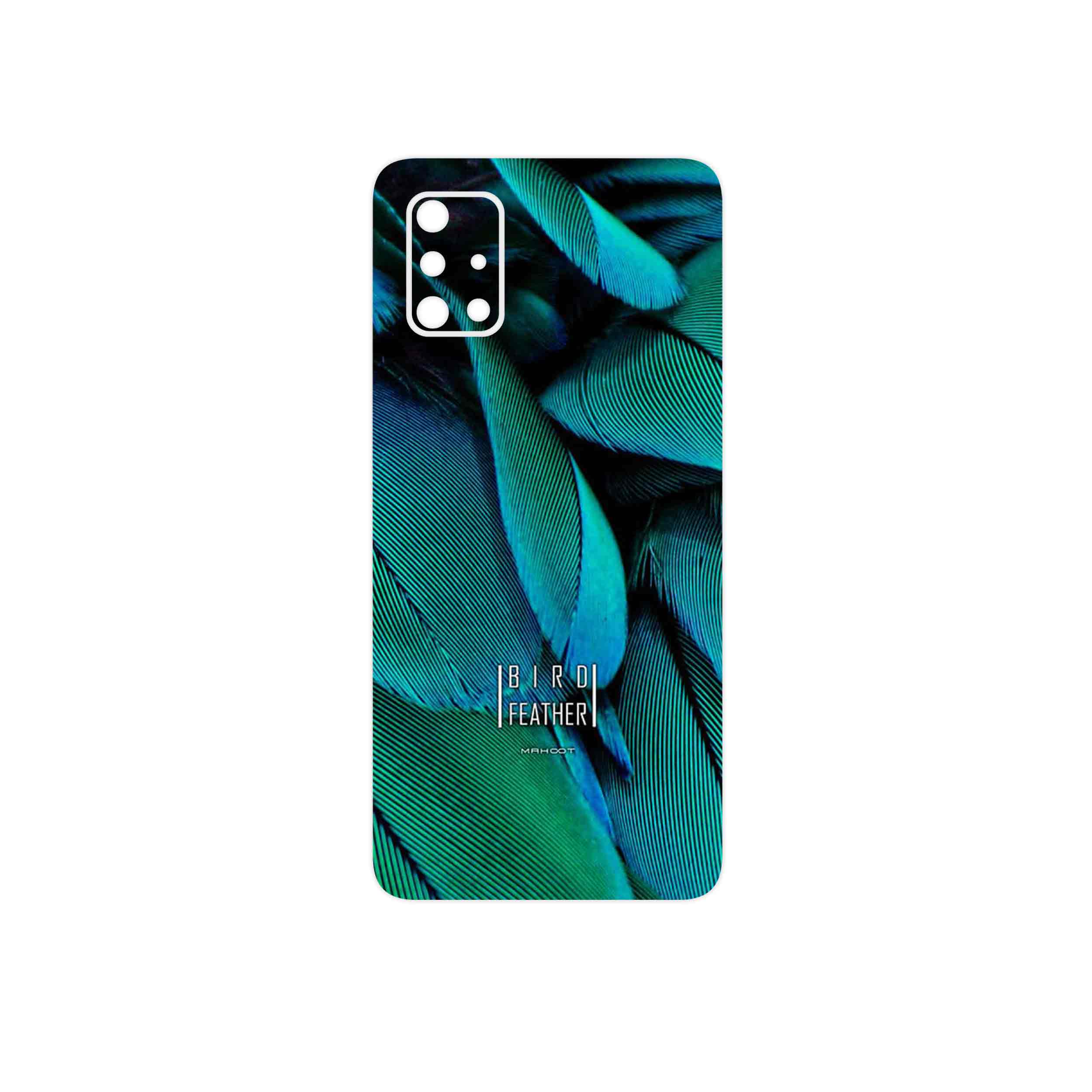 برچسب پوششی ماهوت مدل Green Feather مناسب برای گوشی موبایل سامسونگ Galaxy A71 5G