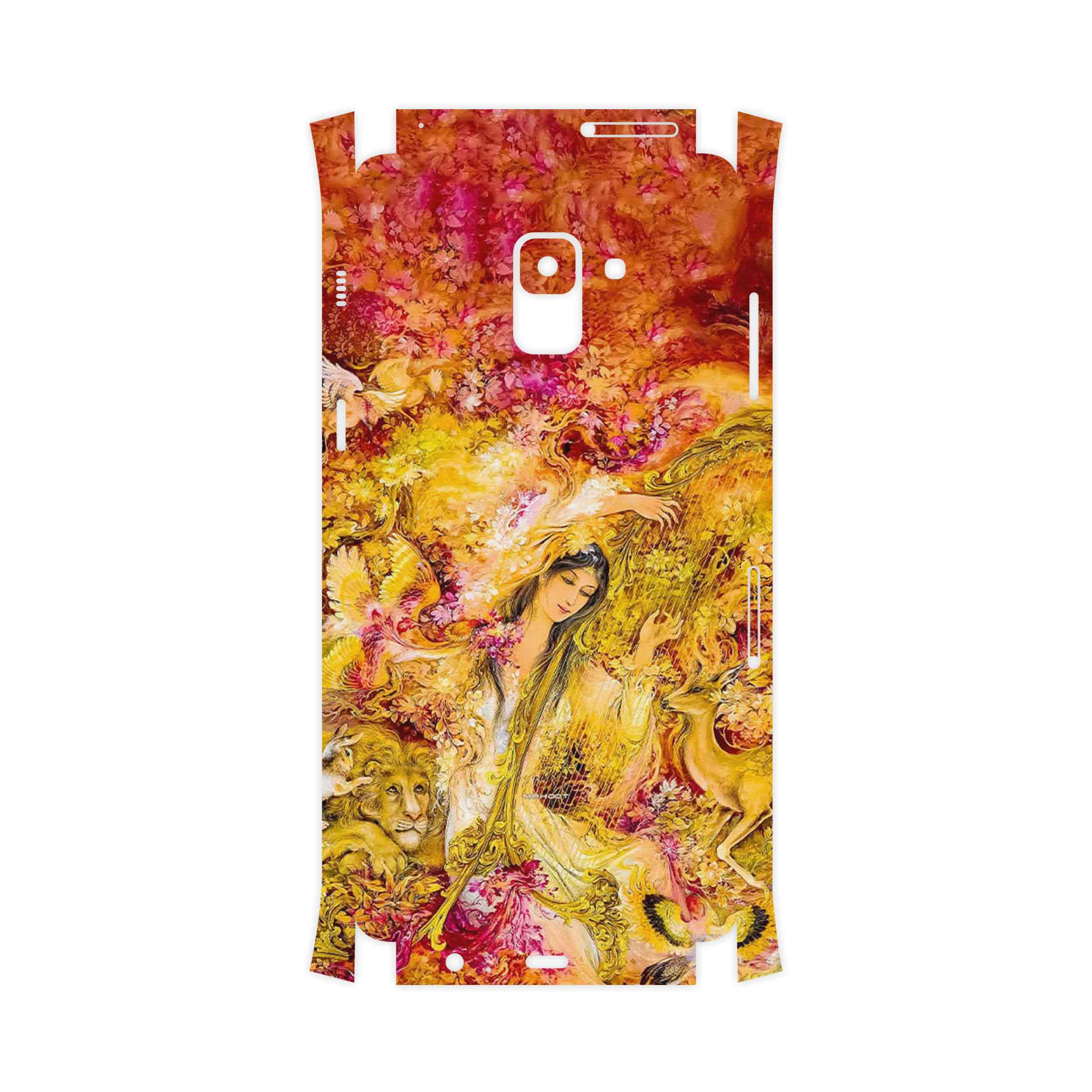 برچسب پوششی ماهوت مدل Persian miniature 1-FullSkin مناسب برای گوشی موبایل سامسونگ Galaxy A8 Plus 2018