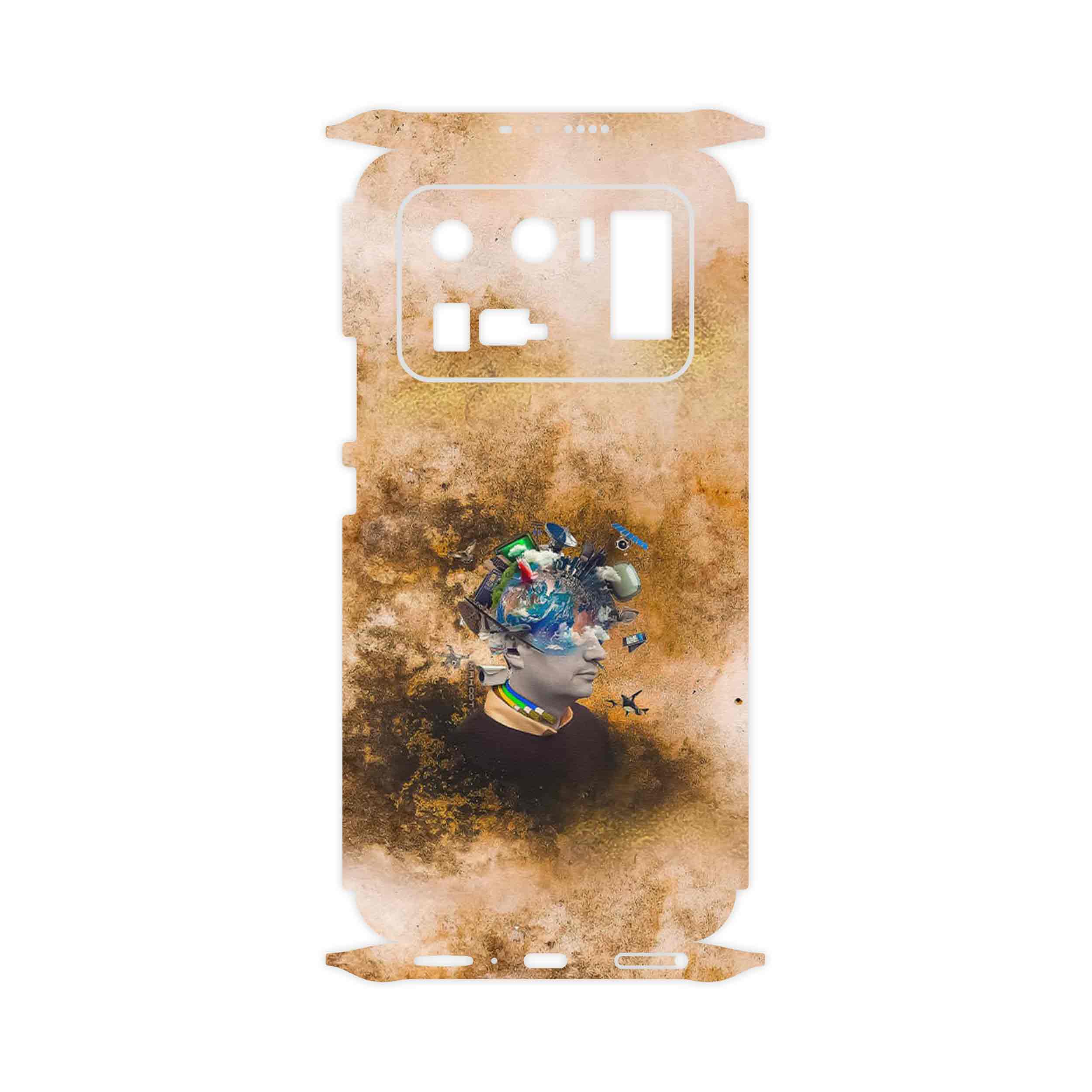 برچسب پوششی ماهوت مدل Collage of surreal Portrait of Men-FullSkin مناسب برای گوشی موبایل شیائومی Mi 11 Ultra