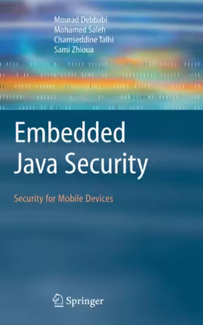 خرید و دانلود نسخه کامل کتاب Embedded Java Security: Security for Mobile Devices