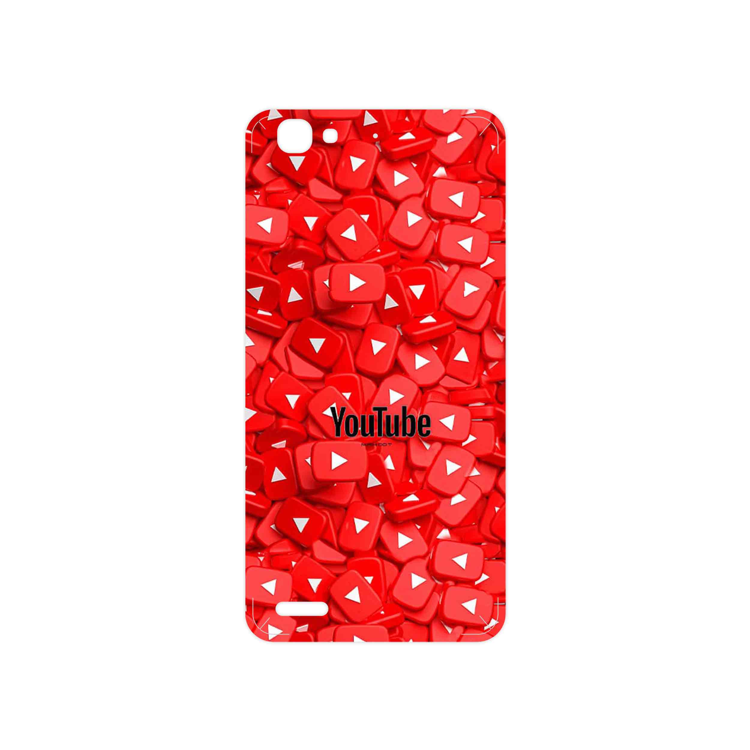 برچسب پوششی ماهوت مدل Youtube مناسب برای گوشی موبایل هوآوی GR3