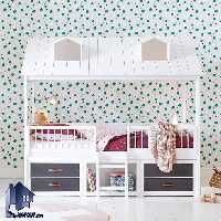 تخت خواب کودک و نوجوان کلبه CHE131