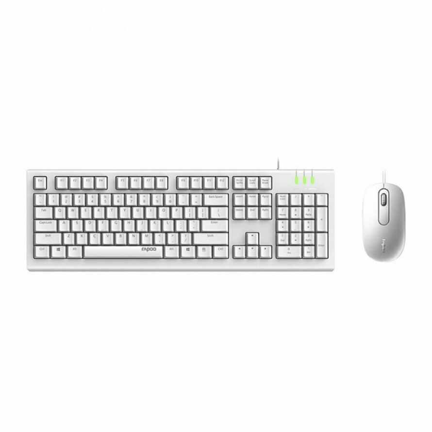 کیبورد و موس رپو X120Pro White