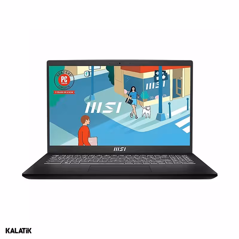 لپ تاپ 15.6 اینچی ام اس آی مدل Modern 15 B7M پردازنده Ryzen 5 7530U رم 16GB حافظه 512GB SSD گرافیک AMD Radeon Full HD