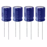 خازن الکترولیت 22 میکروفاراد 400 ولت آکسبوم مدل TEC 22400 بسته 4 عددی