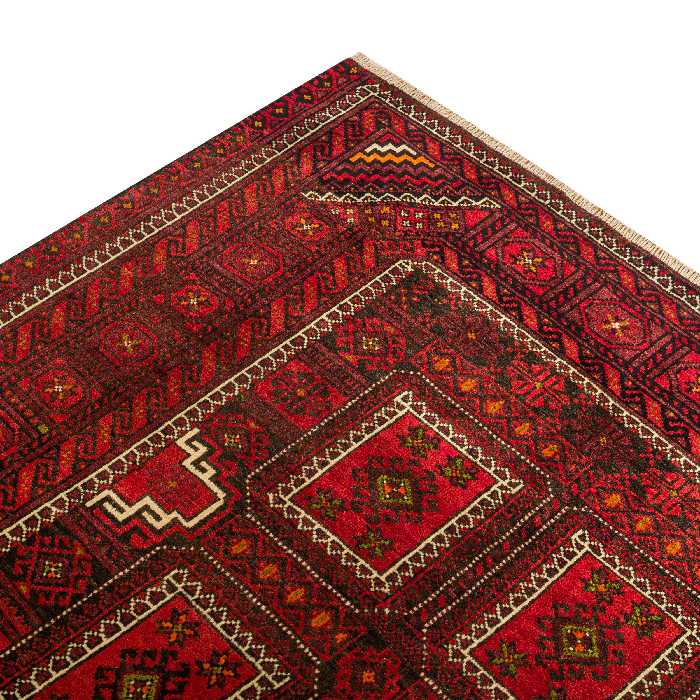 فرش دستبافت سه و نیم متری مدل نقشه بلوچ  کد 34.2917