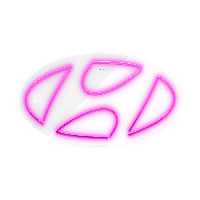 چراغ دیواری نئون دیزاین طرح Hyundai_PN