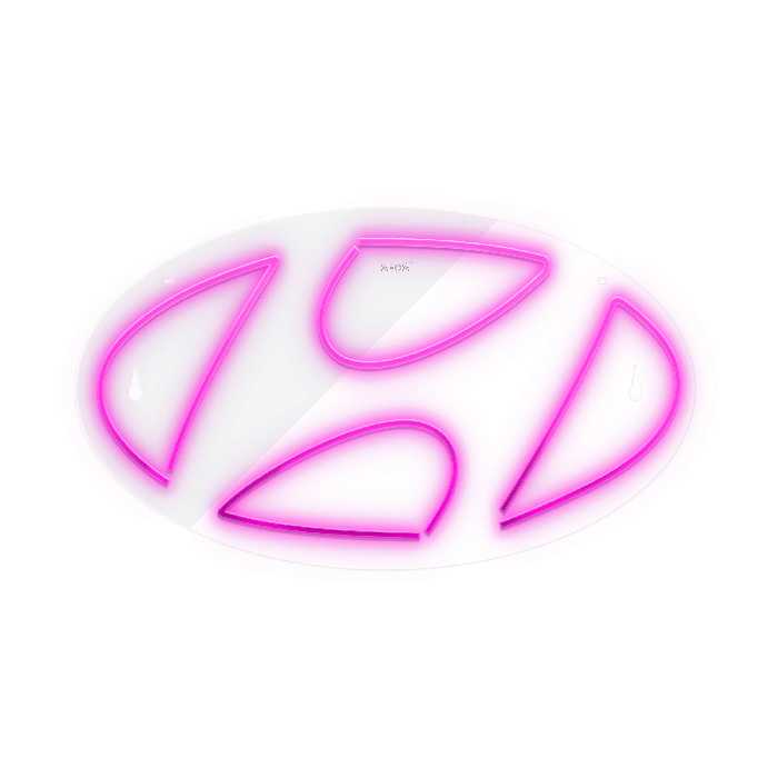 چراغ دیواری نئون دیزاین طرح Hyundai_PN