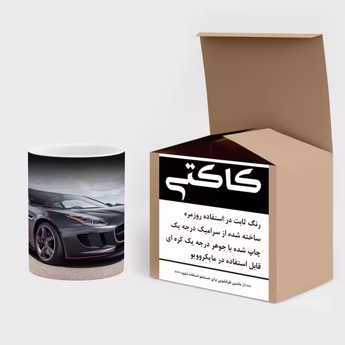 ماگ حرارتی کاکتی طرح ماشین مدل mgh17421