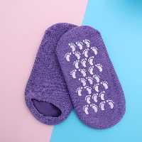 جوراب سیلیکونی روفرشی رنگ بنفش 20327