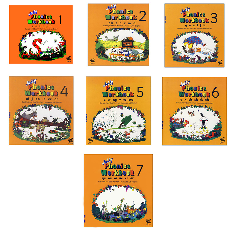 کتاب Jolly Phonics Workbooks اثر Mahsa Pejmanfar and Ramesh Ranjbar انتشارات شیلر 7 جلدی