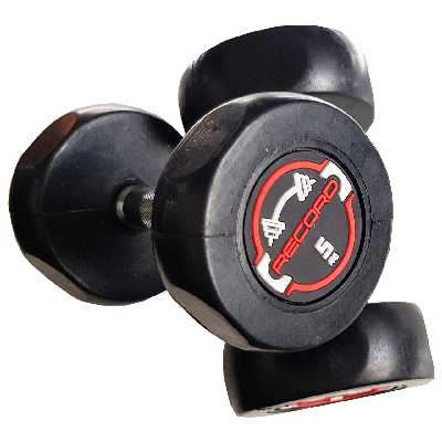 دمبل رکورد مدل new وزن 5 کیلوگرم مجموعه 2 عددی