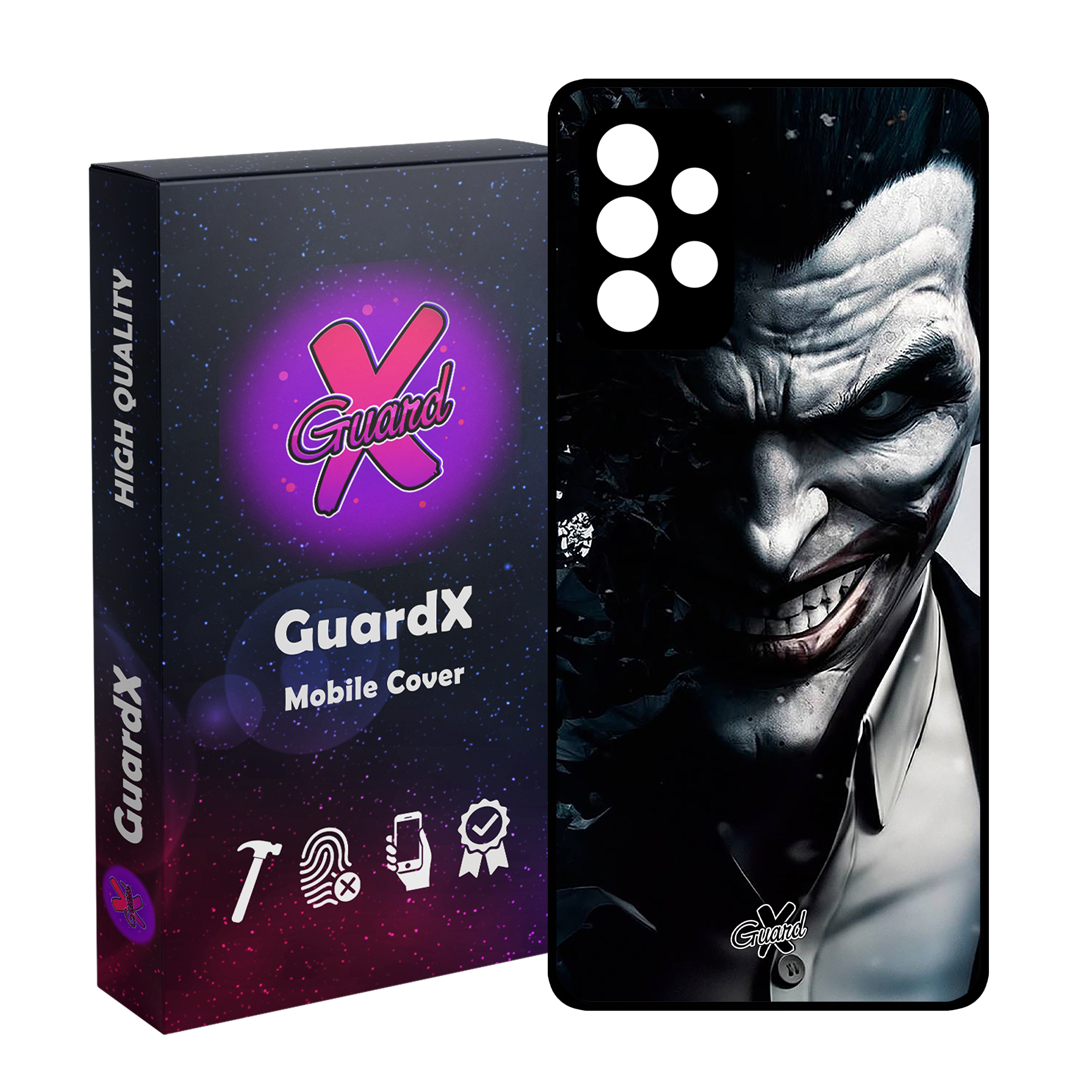 کاور گارد ایکس طرح جوکر مدل Glass10152 مناسب برای گوشی موبایل سامسونگ Galaxy A72