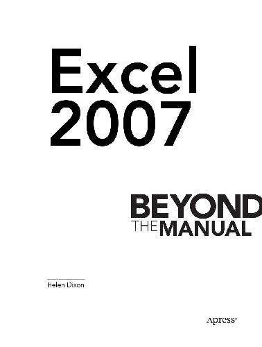 خرید و دانلود نسخه کامل کتاب Excel 2007 Beyond the Manual