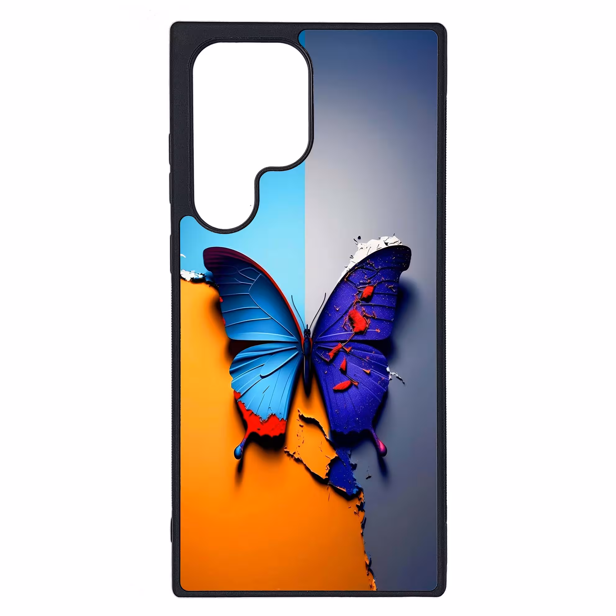 کاور طرح پروانه کد G-145 مناسب برای گوشی موبایل سامسونگ Galaxy S23 Ultra | دیجی قاب دونی