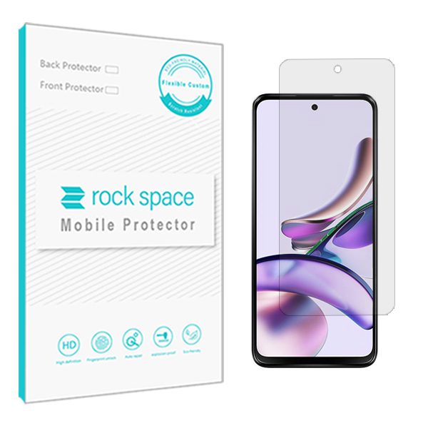 گلس موتورولا Moto G13  مدل نانو هیدروژل شفاف برند راک اسپیس کد S