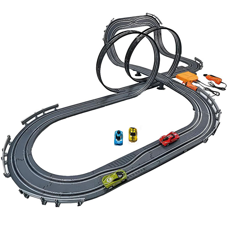 کیت ماشین بازی مدل ریسینگ کنترلی دو تونل طرح هفت متری کد A64-6-A