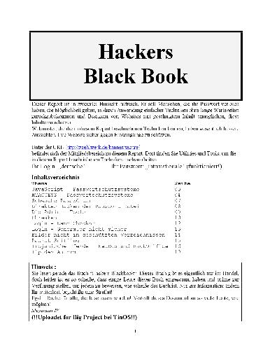 خرید و دانلود نسخه کامل کتاب Hackers Blackbook