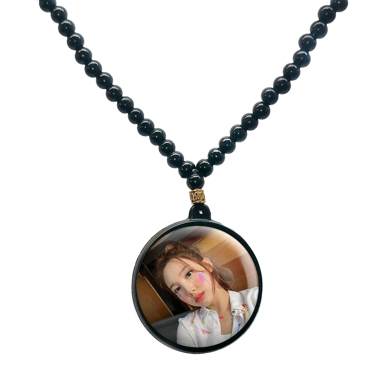 گردنبند پرمانه طرح تو ایس کد pmd.19623 مدل دو طرفه