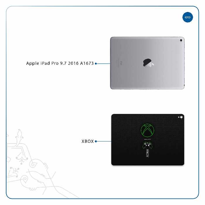 برچسب پوششی ماهوت مدل XBOX مناسب برای تبلت اپل iPad Pro 9.7 2016 A1673