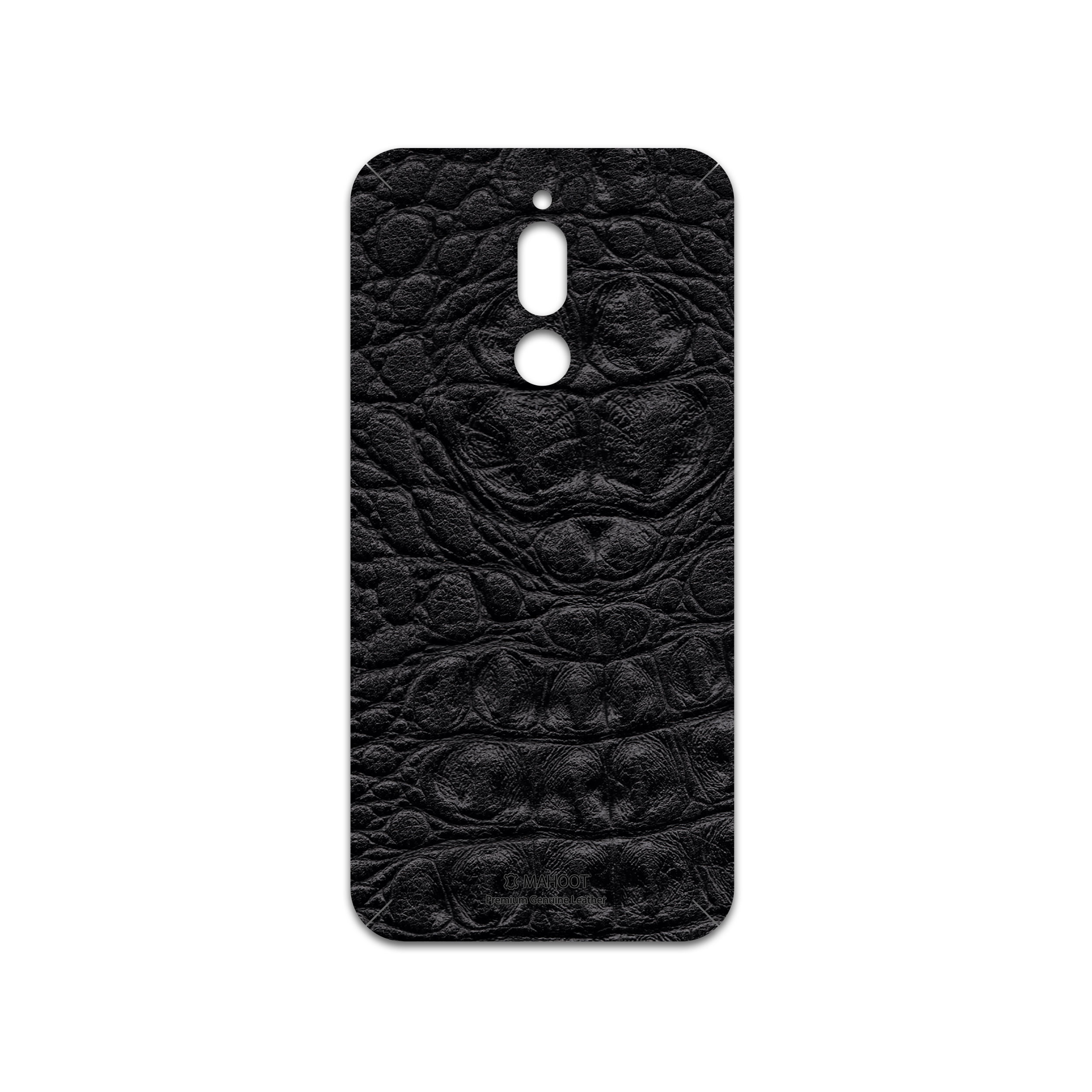برچسب پوششی ماهوت مدل Black-Crocodile-Leather مناسب برای گوشی موبایل شیائومی Redmi 8