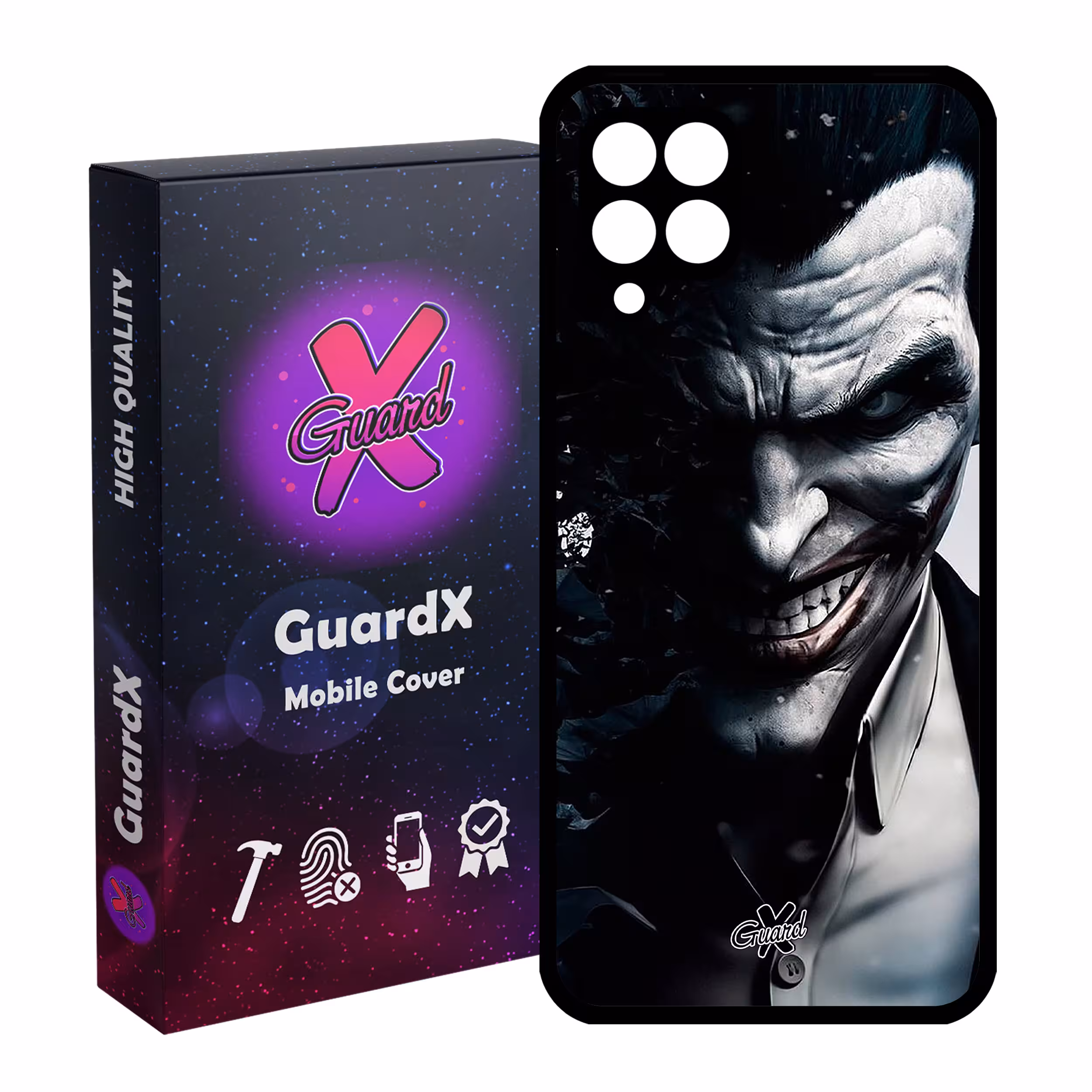 کاور گارد ایکس طرح جوکر مدل Glass10152 مناسب برای گوشی موبایل سامسونگ Galaxy A12