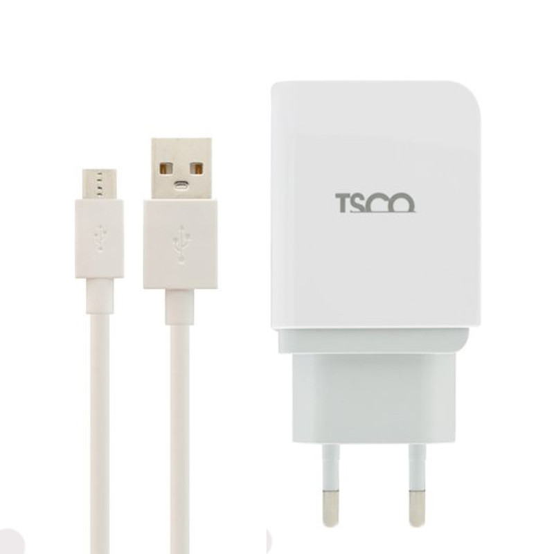 شارژر دیواری تسکو مدل TTC 59 به همراه کابل تبدیل microUSB | کالا مکس