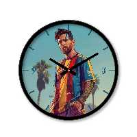 ساعت دیواری کوچک راویتا طرح نقاشی مسی کد 3586