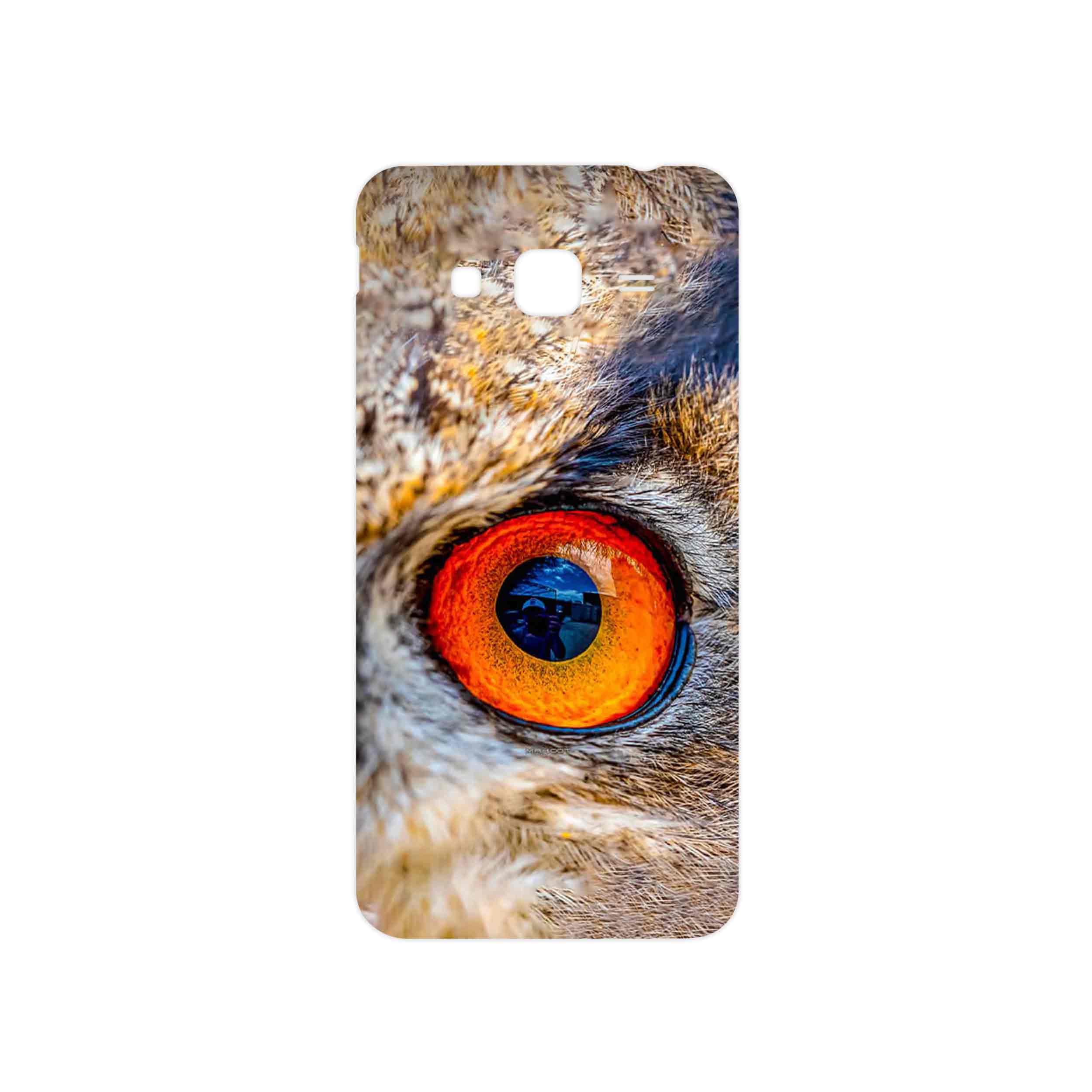 برچسب پوششی ماهوت مدل Owl eyes مناسب برای گوشی موبایل سامسونگ Galaxy J3 2016