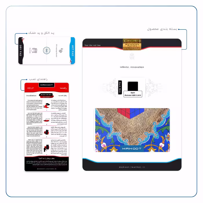 برچسب پوششی ماهوت مدل Maryams Mathematics مناسب برای تبلت اپل iPad mini (GEN 5) 2019 A2126