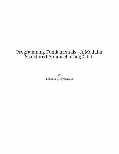 خرید و دانلود نسخه کامل کتاب Programming Fundamentals: A Modular Structured Approach Using C