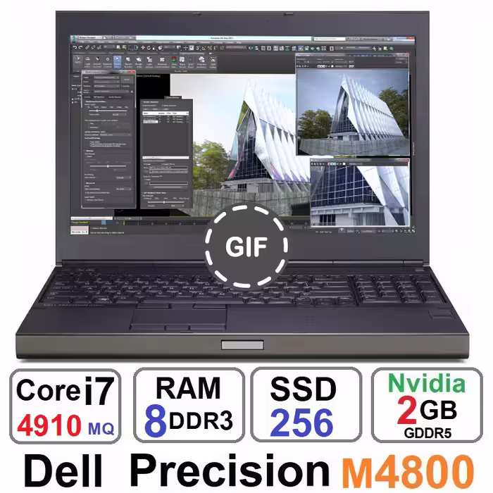 لپ تاپ دل مدل Precision M4800 با پردازنده Core i7 و رم 8GB