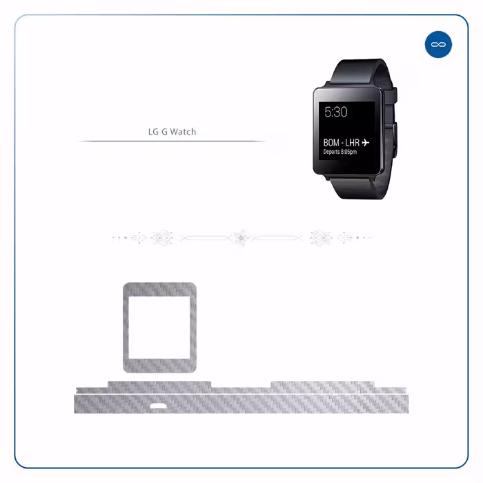 برچسب ماهوت طرح Steel Fiber مناسب برای ساعت هوشمند ال جی G Watch
