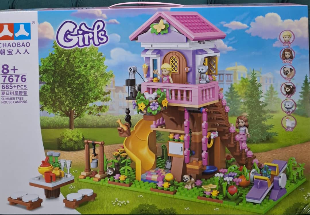 ساختنی دخترانه خانه درختی سرسره دار آیتم 7676