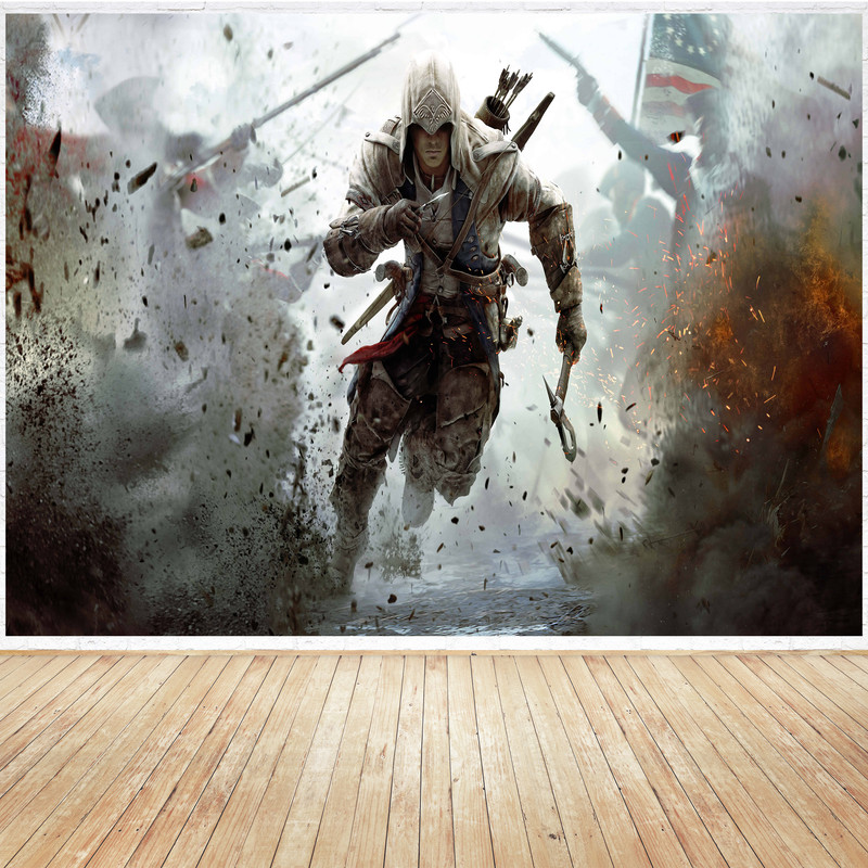 تابلو شاسی مدل گیمینگ طرح پوستر اصلی بازی اساسینز کرید کد 1131 | دنیای قاب