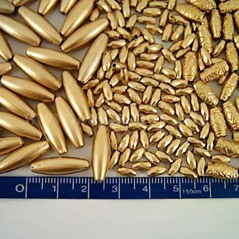 مهره دوختنی مات طلایی