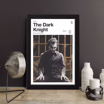 تابلو مدل جوکر The dark knight کد S3032-b