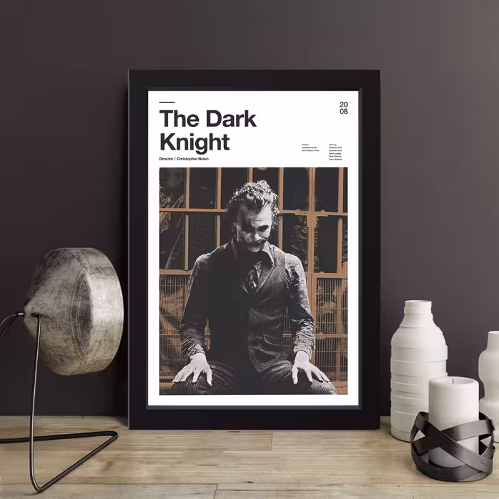 تابلو مدل جوکر The dark knight کد S3032-b