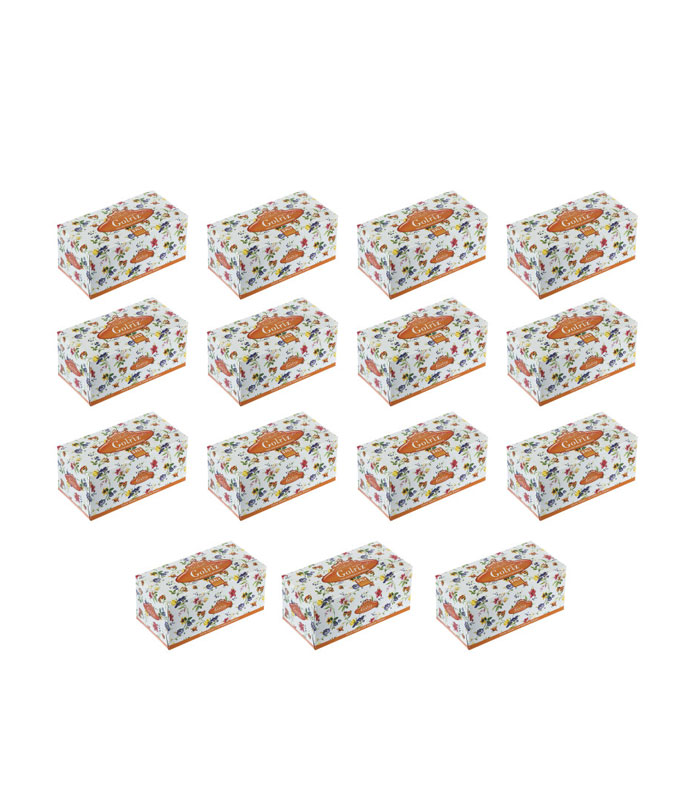 دستمال کاغذی 100 برگ گلریز مدل مریم گلدار بسته 15 عددی