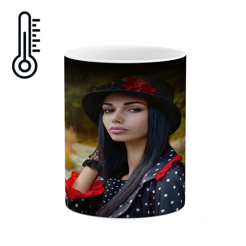 ماگ حرارتی  کاکتی طرح دختر مدل mgh17326