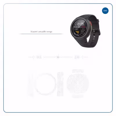 برچسب ماهوت طرح Gloss Transparent مناسب برای ساعت هوشمند شیایومی Amazfit Verge