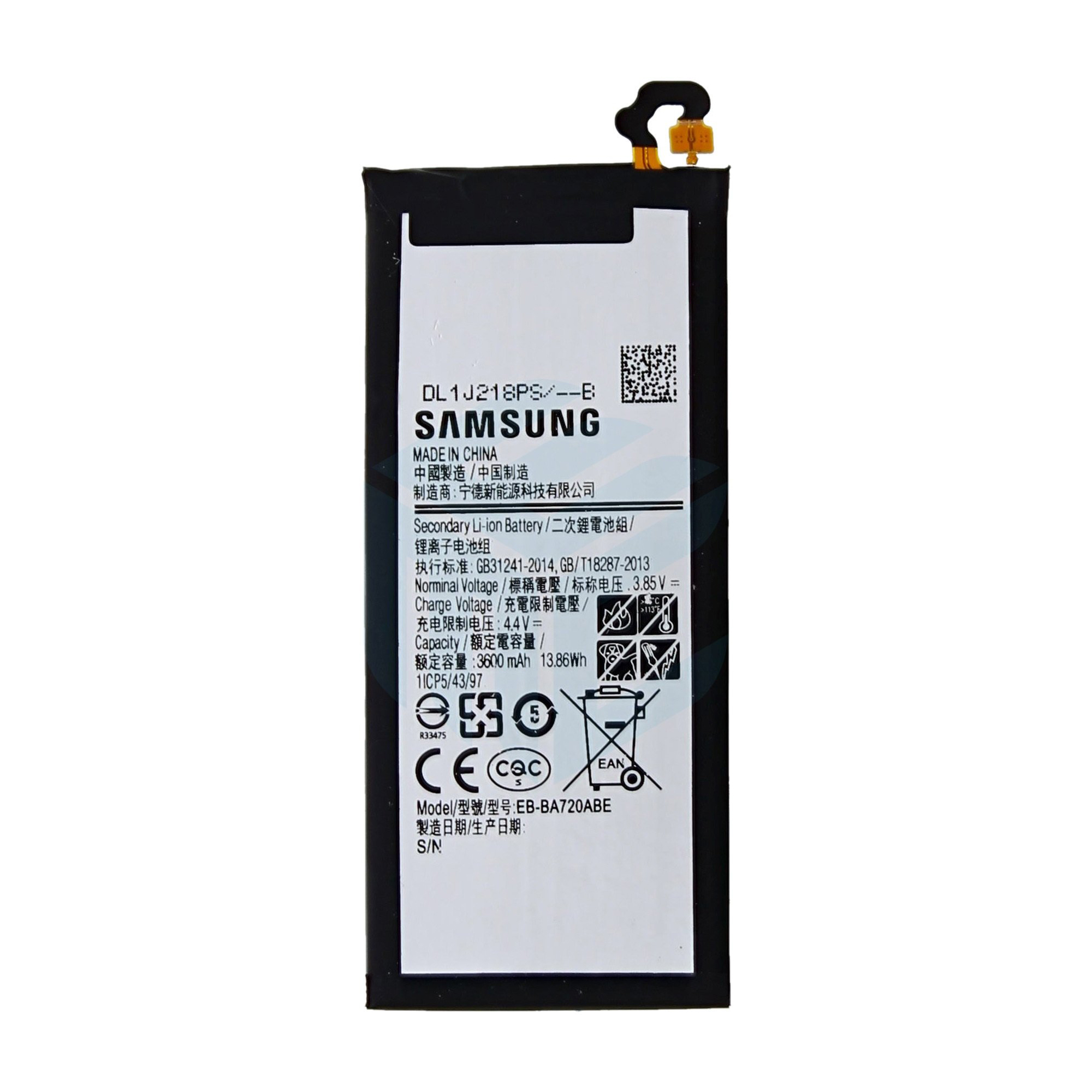 باتری موبایل مدل EB-BA720ABE ظرفیت 3600 میلی آمپر ساعت مناسب برای گوشی سامسونگ Galaxy J7 2017 /J730