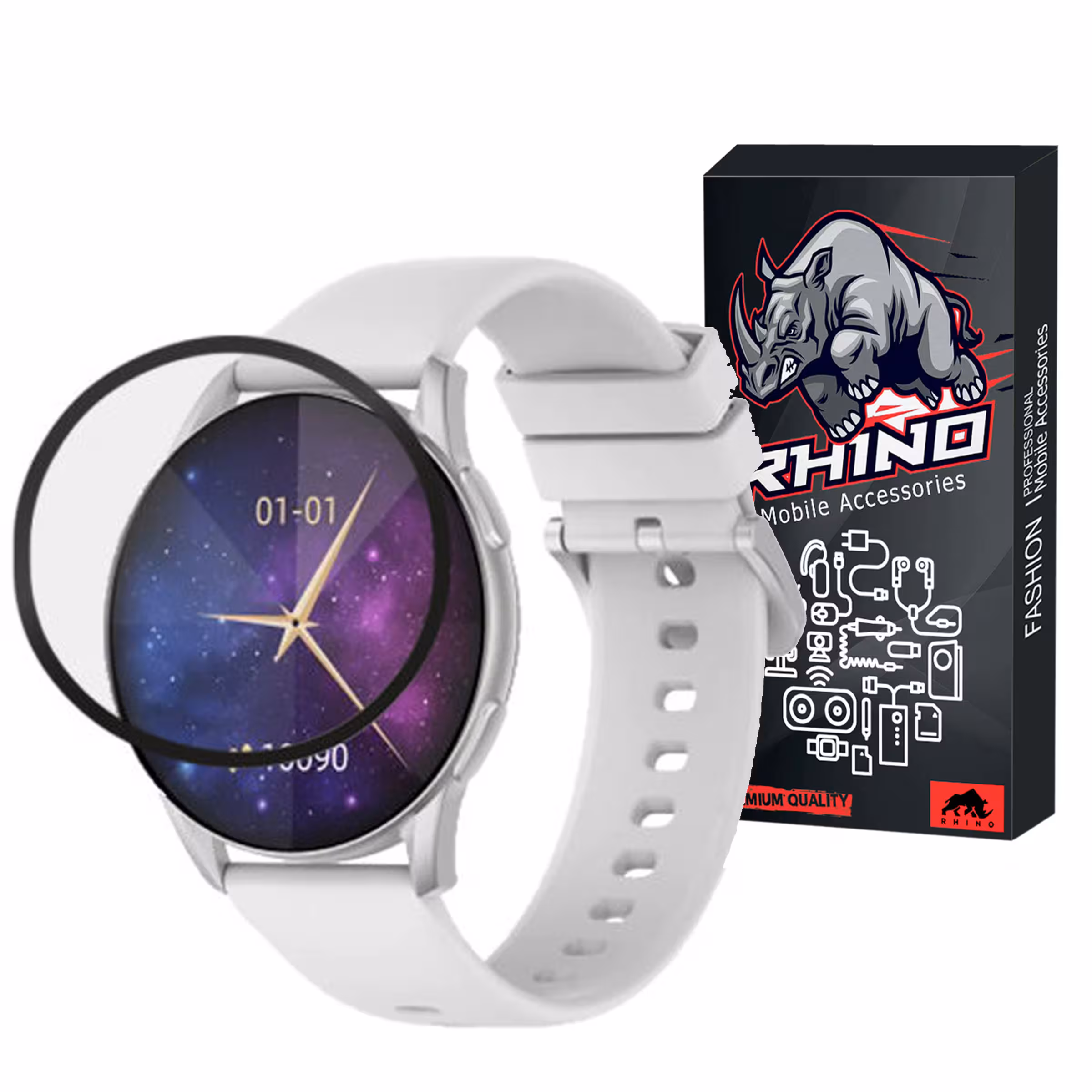 محافظ صفحه نمایش راینو مدل PMMA مناسب برای ساعت هوشمند کیسلکت L11 Pro