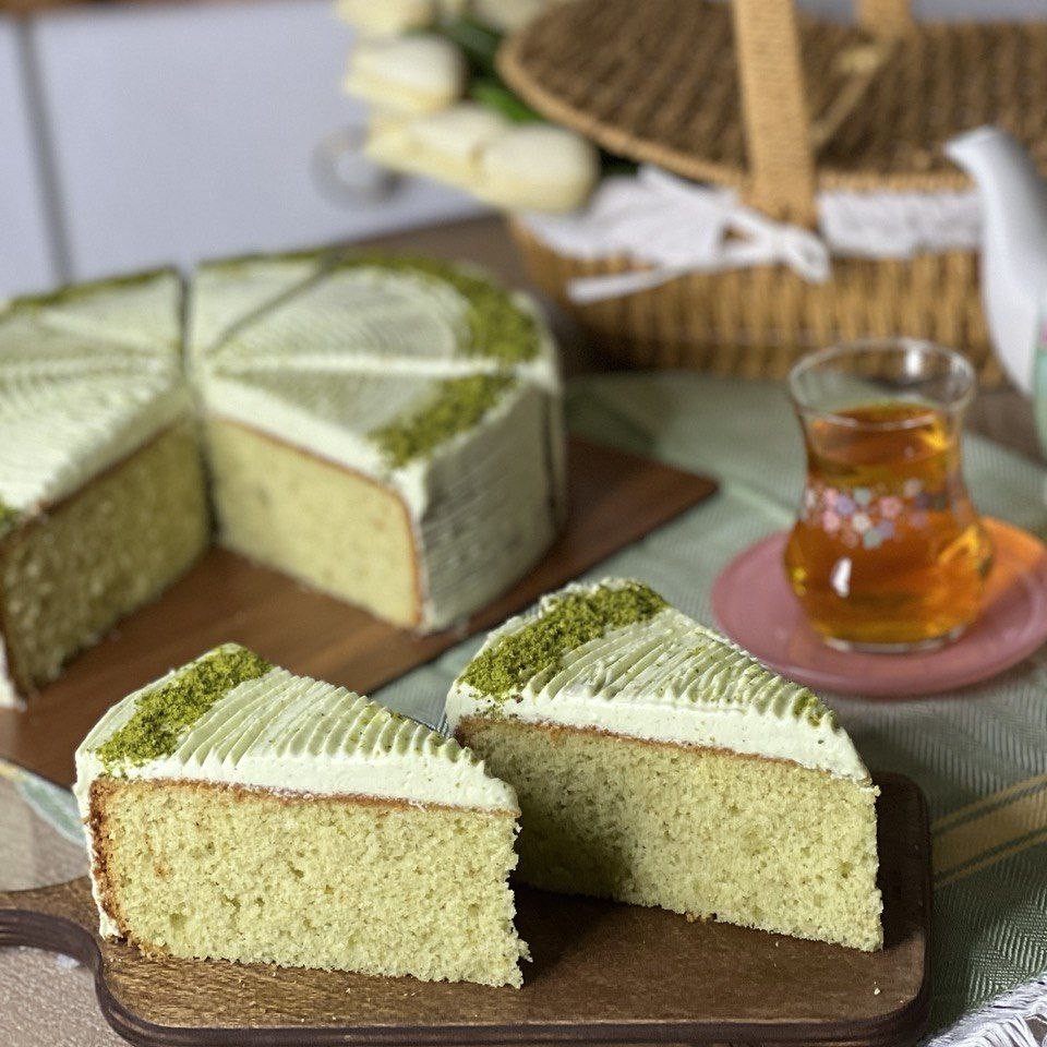 کیک پسته