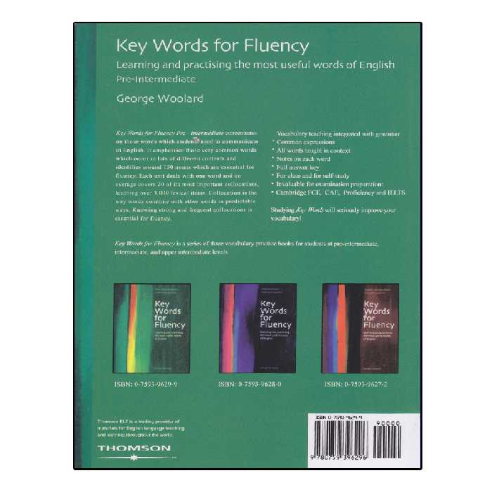کتاب Key Words for Fluency اثر Gorge Woolard انتشارات الوندپویان 3 جلدی