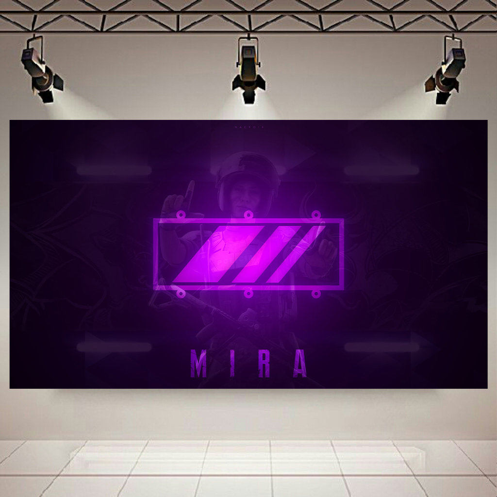 تابلو بوم طرح Game مدل Rainbow six siege (MIRA) کد AR4780