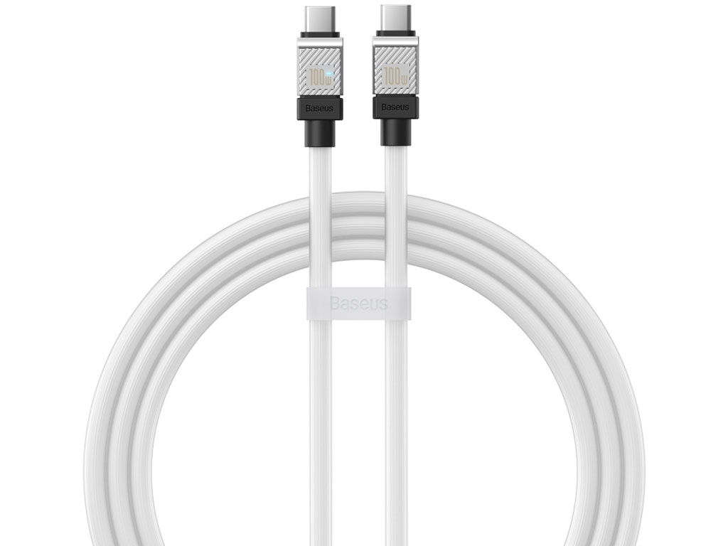 کابل سوپر فست شارژ تایپ سی به تایپ سی 100 وات یک متری بیسوس Baseus CoolPlay Series Fast Charging Cable Type-C - Type-C