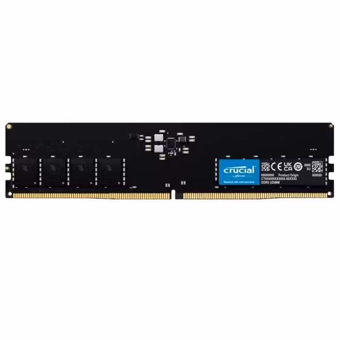 رم کامپیوتر DDR5 تک کاناله 4800 مگاهرتز CL40 کروشیال ظرفیت 32 گیگابایت