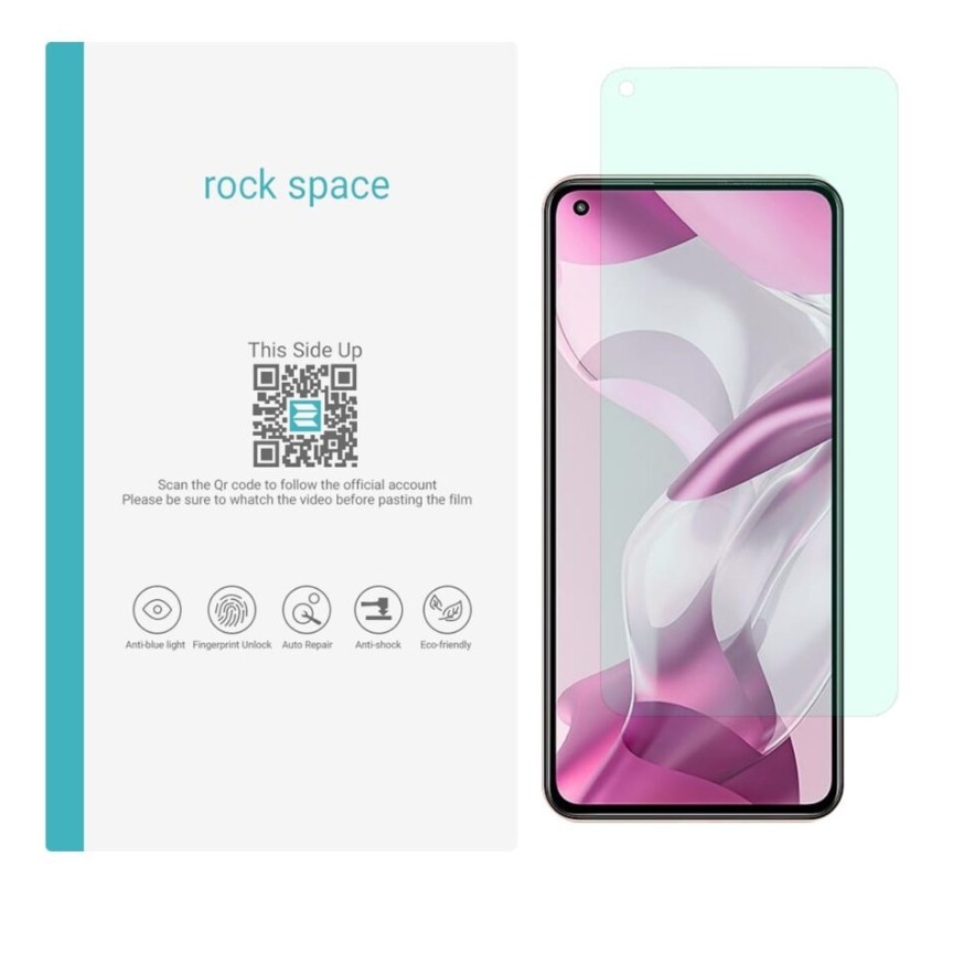  گلس شیائومی Mi 11 Lite 5G NE مدل نانو هیدروژل گرین لایت برند راک اسپیس
