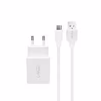 شارژر دیواری نافومی مدل Q22 Smart Kit Type-c به همراه کابل تبدیل USB-C